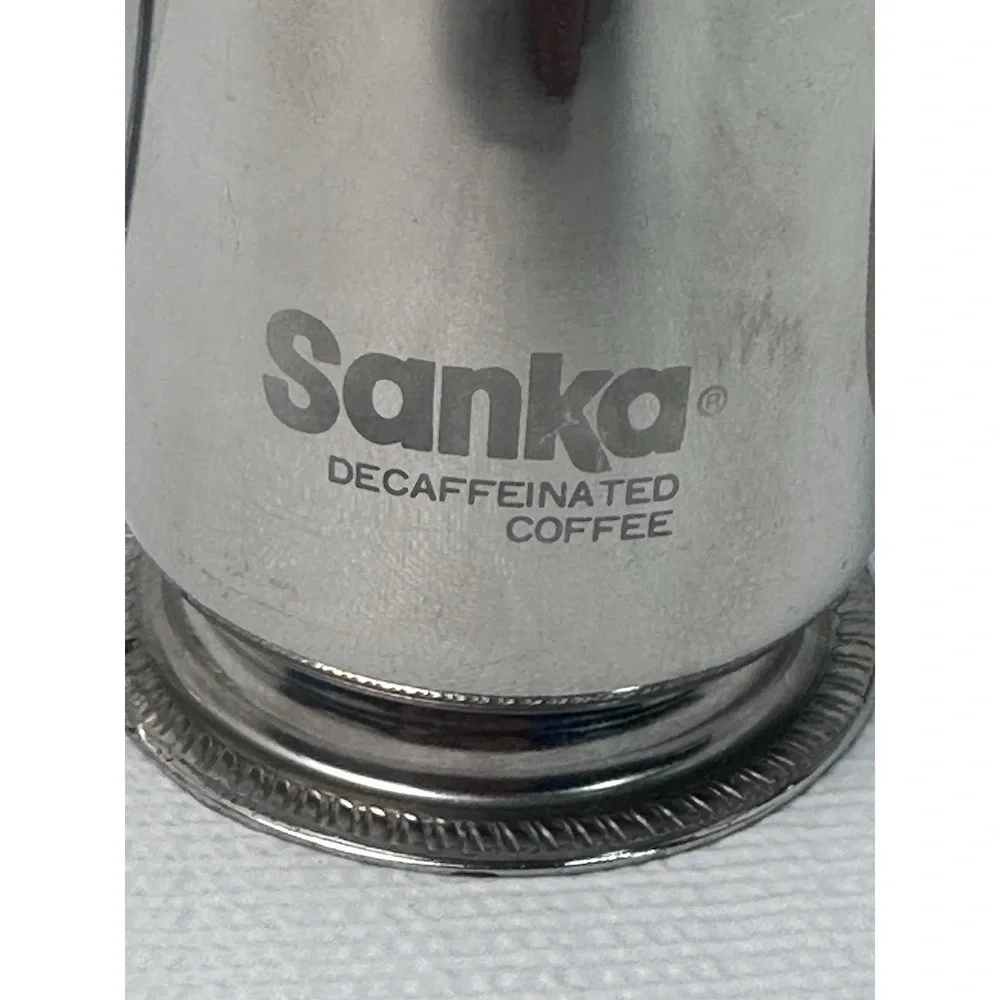 Vtg Brandware BC-10 18-8 Stainless Sanka Decaf Coffee Creamer Server Pitcher